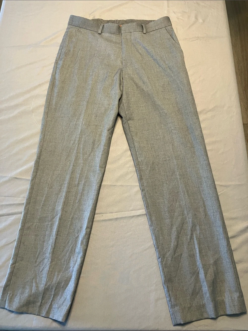 Dockers Men's Light Gray Dress Pants - Modern Flat Front